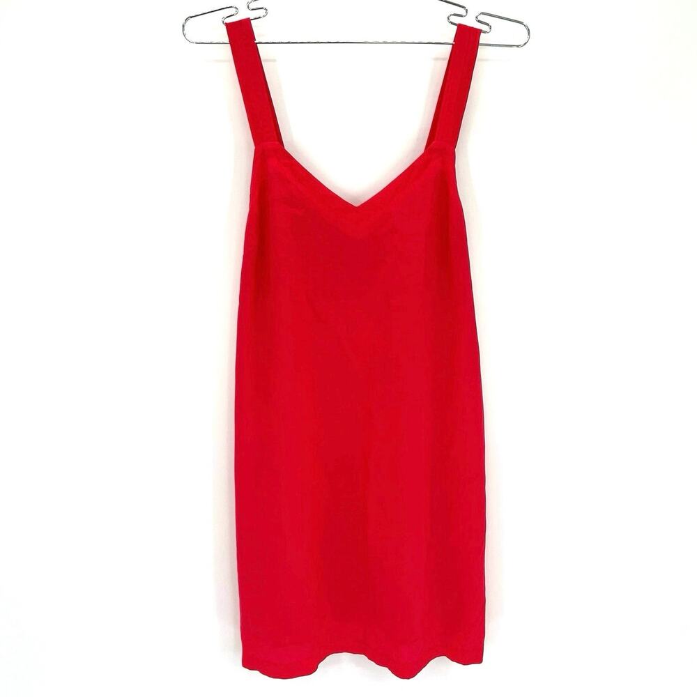Sugar + Lips orange women’s strap mini dress